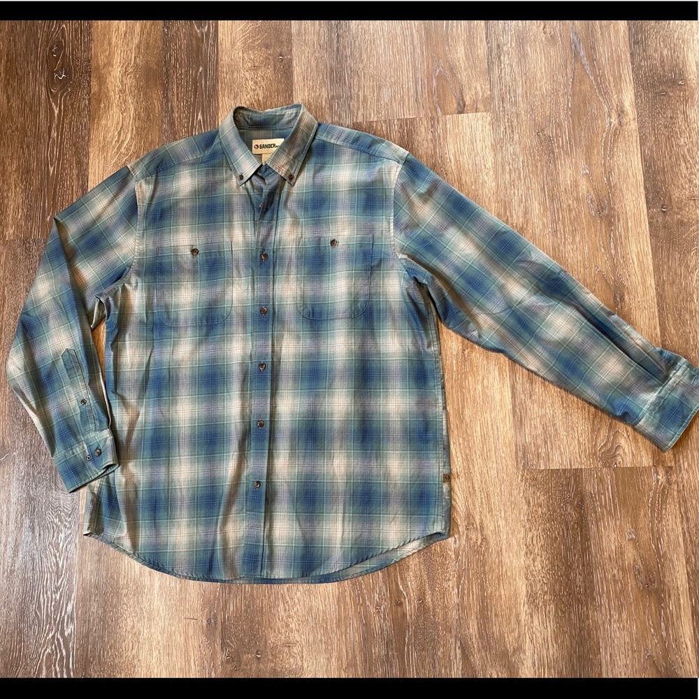 Gander Mtn button front plaid shirt Men’s Large‎